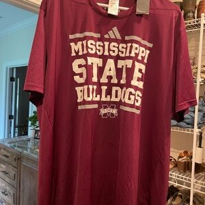 adidas Maroon Mississippi State Bulldogs Tee